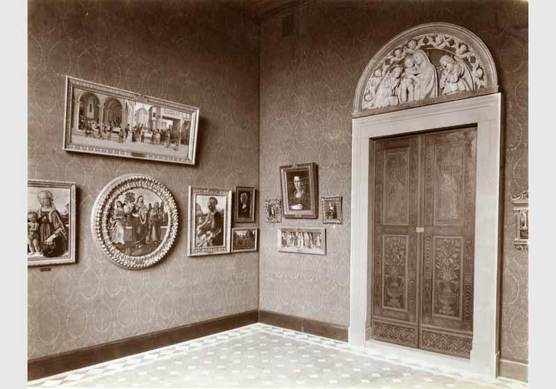 Aufstellung der Gemäldegalerie und der Skulpturensammlung im Kaiser-Friedrich-Museum, Raum 30, Florentinische Gemälde des 15. Jhd.
