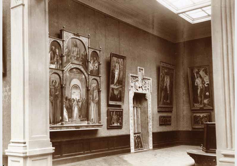Aufstellung der Gemäldegalerie und der Skulpturensammlung im Kaiser-Friedrich-Museum, Raum 44, Venezianische Gemälde des 15. Jhd.