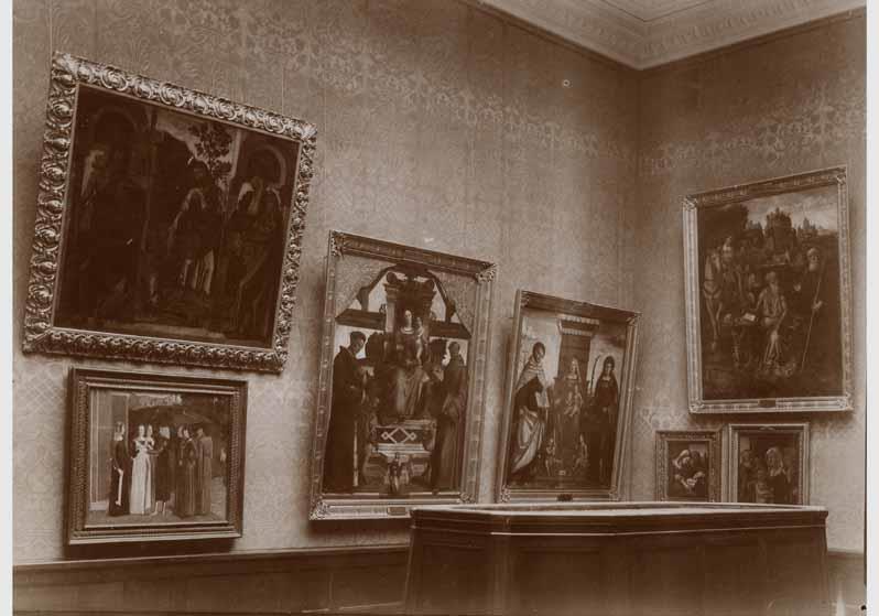 Aufstellung der Gemäldegalerie und der Skulpturensammlung im Kaiser-Friedrich-Museum, Raum 44, Venezianische Gemälde des 15. Jhd.