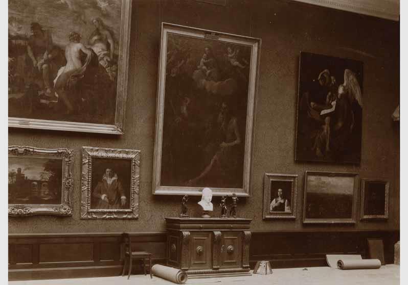 Aufstellung der Gemäldegalerie und der Skulpturensammlung im Kaiser-Friedrich-Museum, Raum 47, Italienische Gemälde des 17. und 18. Jhd.