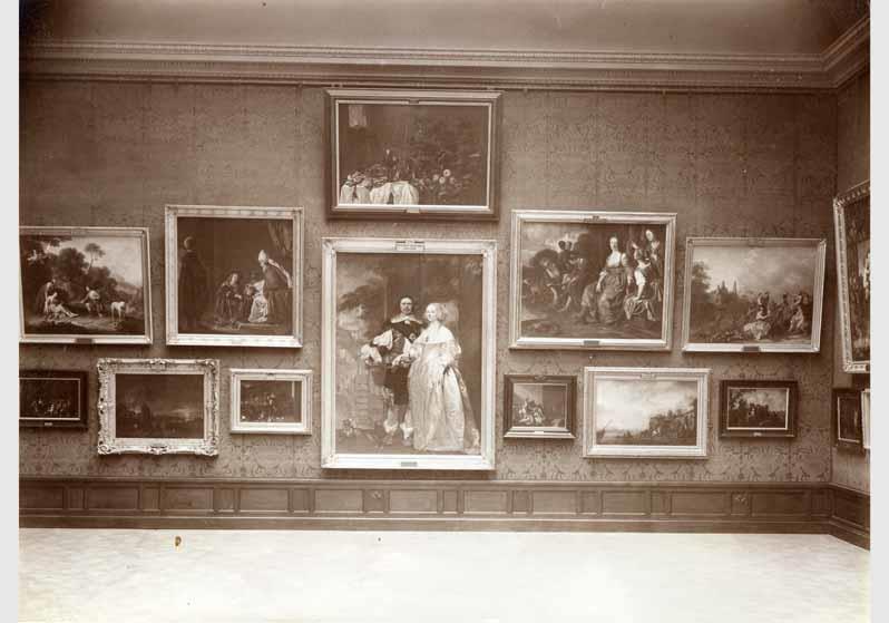 Aufstellung der Gemäldegalerie und der Skulpturensammlung im Kaiser-Friedrich-Museum, Raum 52, Holländische Gemälde des 17. Jhd.