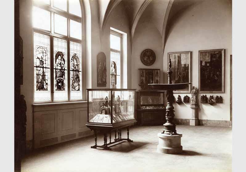 Aufstellung der Gemäldegalerie und der Skulpturensammlung im Kaiser-Friedrich-Museum, Raum 20, Deutsche und Niederländische Bildwerke des 15. und 16. Jhd.