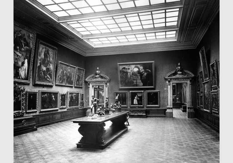 Aufstellung der Gemäldegalerie und der Skulpturensammlung im Kaiser-Friedrich-Museum, Raum 47, Venezianische Gemälde des 16. bis 18. Jhd.