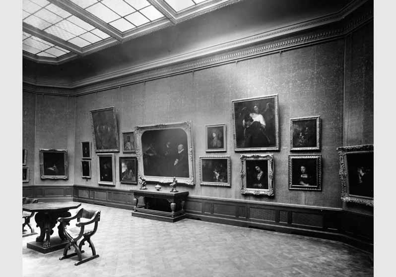 Aufstellung der Gemäldegalerie und der Skulpturensammlung im Kaiser-Friedrich-Museum, Raum 61, Gemälde Rembrandts