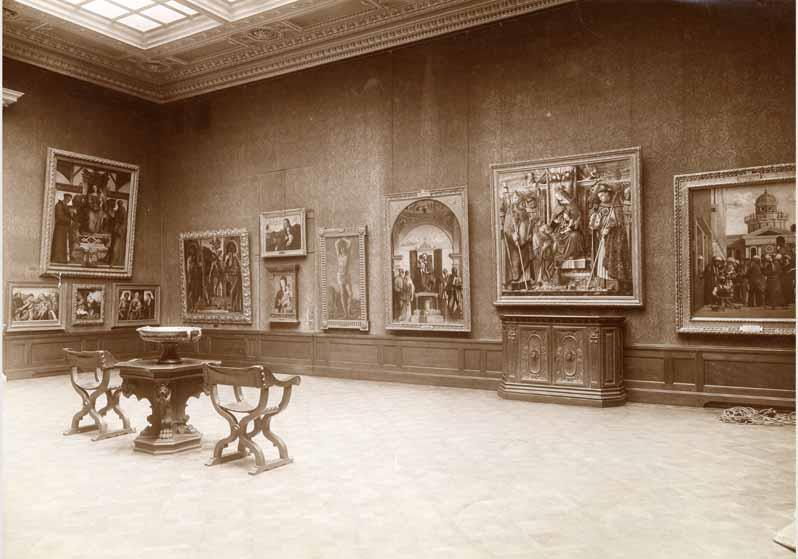 Aufstellung der Gemäldegalerie und der Skulpturensammlung im Kaiser-Friedrich-Museum, Raum 46, Venezianische und Veronesische Gemälde des 15. Jhd.