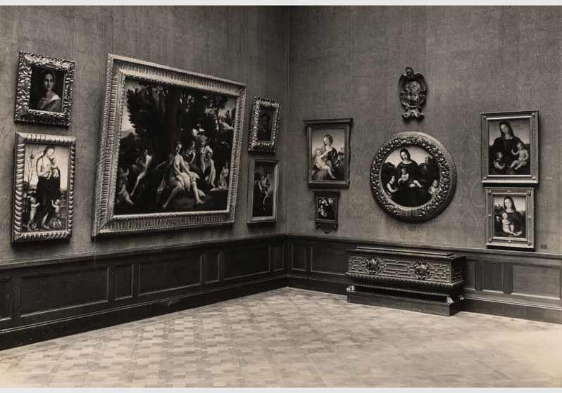 Aufstellung der Gemäldegalerie und der Skulpturensammlung im Kaiser-Friedrich-Museum, Raum 45, Italienische Gemälde des 16. Jhd.