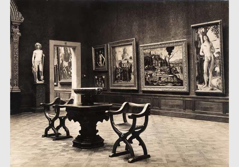 Aufstellung der Gemäldegalerie und der Skulpturensammlung im Kaiser-Friedrich-Museum, Raum 46, Venezianische Gemälde und Bildwerke des 15.Jhd.
