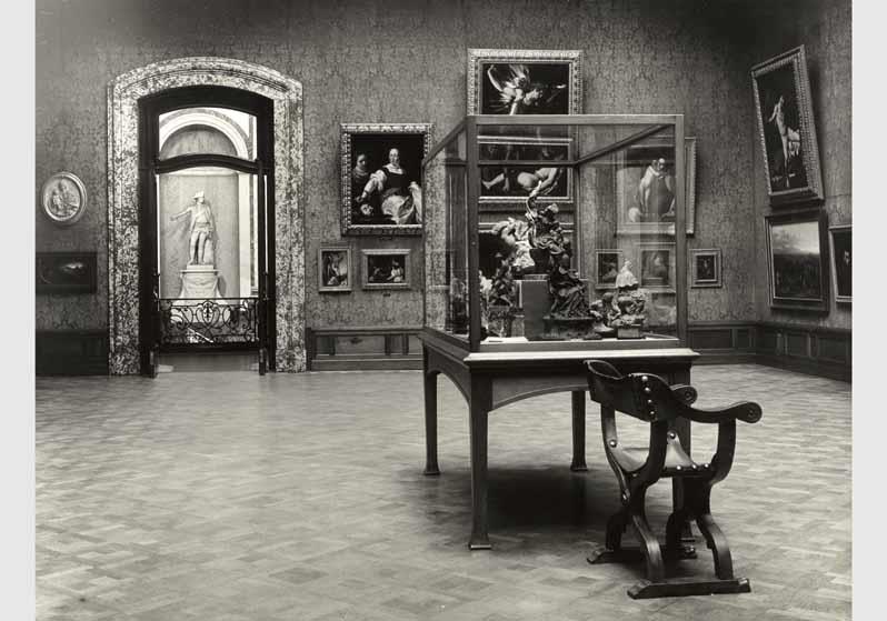 Aufstellung der Gemäldegalerie und der Skulpturensammlung im Kaiser-Friedrich-Museum, Raum 51, Italienische Gemälde und Bildwerke des 17. und 18. Jhd.