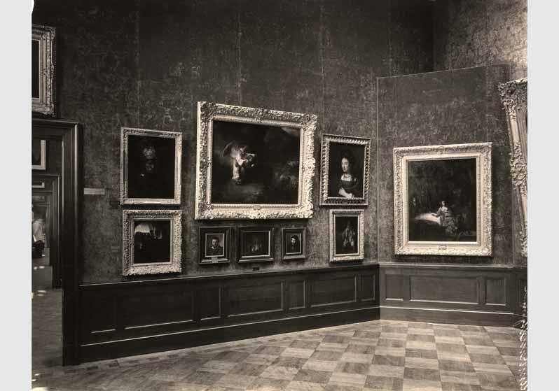 Aufstellung der Gemäldegalerie und der Skulpturensammlung im Kaiser-Friedrich-Museum, Raum 57, Gemälde Rembrandts