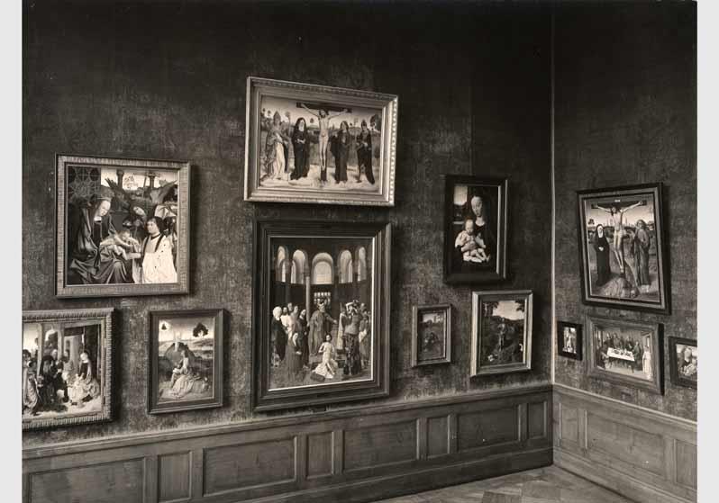Aufstellung der Gemäldegalerie und der Skulpturensammlung im Kaiser-Friedrich-Museum, Raum 68, Niederländische Gemälde des 15. und 16. Jhd.