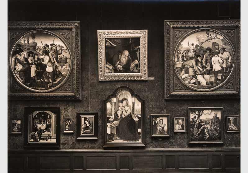 Aufstellung der Gemäldegalerie und der Skulpturensammlung im Kaiser-Friedrich-Museum, Raum 69, Niederländische Gemälde des 15. und 16. Jhd.