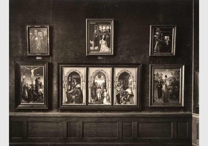 Aufstellung der Gemäldegalerie und der Skulpturensammlung im Kaiser-Friedrich-Museum, Raum 70, Niederländische und französische Gemälde des 15. Jhd.