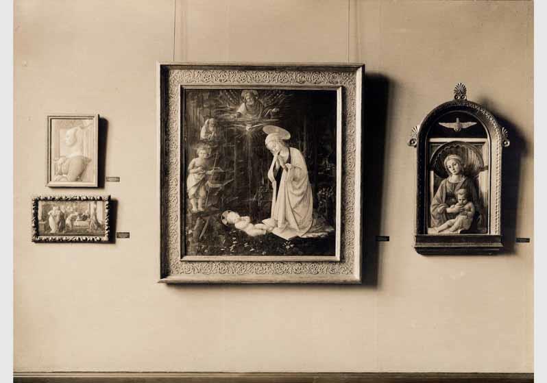 Aufstellung der Gemäldegalerie im Kaiser-Friedrich-Museum, Raum 33, Florentinische Gemälde des 15. Jhd.