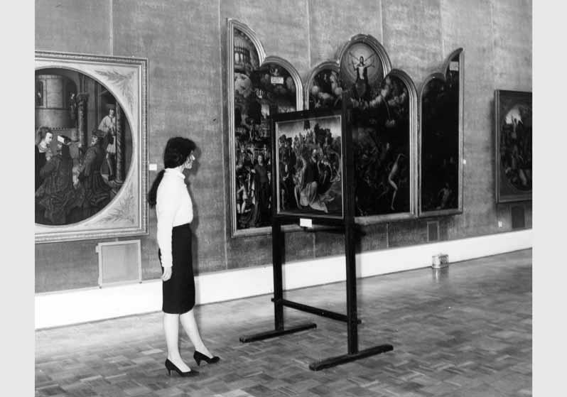 Aufstellung der Gemäldegalerie im Bode-Museum, Raum 43, Niederländische Malerei des 15. und 16. Jhd.