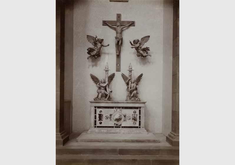 Aufstellung der Gemäldegalerie und der Skulpturensammlung im Kaiser-Friedrich-Museum, Raum 03, Basilika, Italienische Altarwerke