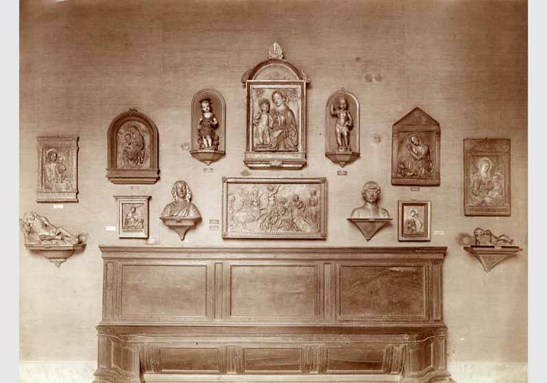 Aufstellung der Gemäldegalerie und der Skulpturensammlung im Kaiser-Friedrich-Museum, Raum 19, Italienische Bildwerke des 15. Jh.