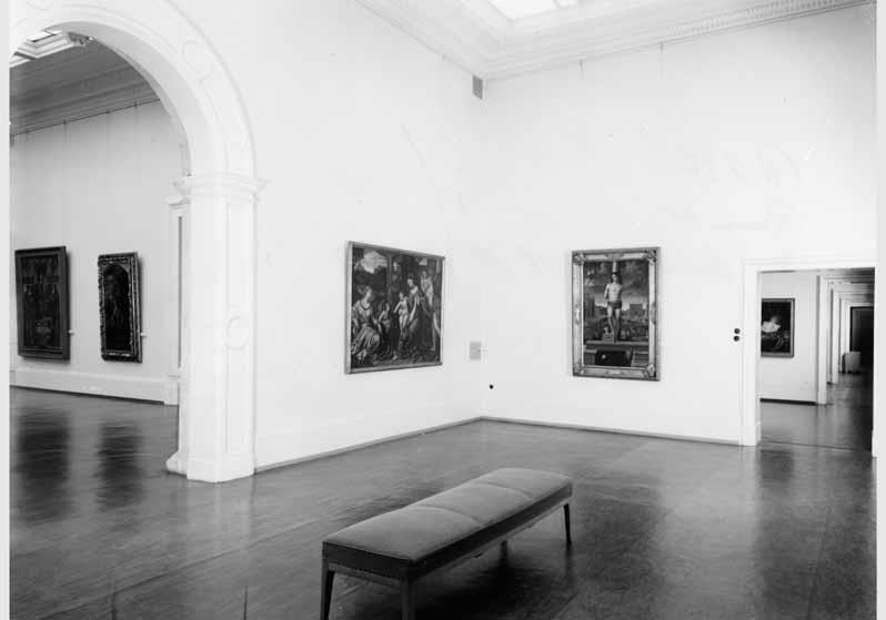 Aufstellung der Gemäldegalerie im Bode-Museum, Raum 45, Sonderausstellung "Italienische Malerei - 13.-18. Jahrhundert"