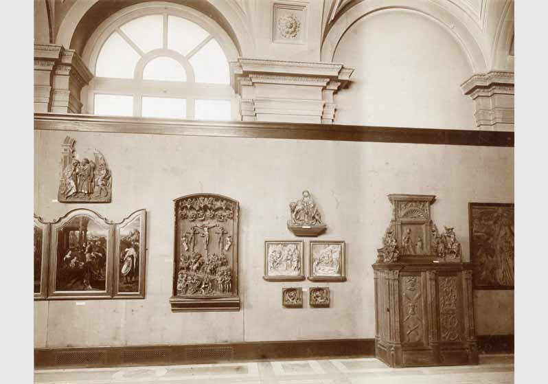 Aufstellung der Gemäldegalerie und der Skulpturensammlung im Kaiser-Friedrich-Museum, Raum 02, Sammlung James Simon, Zustand bis 1930