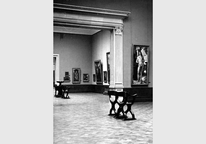 Aufstellung der Gemäldegalerie im Kaiser-Friedrich-Museum, Raum 44, Oberitalienische Gemälde des 15. Jhd.