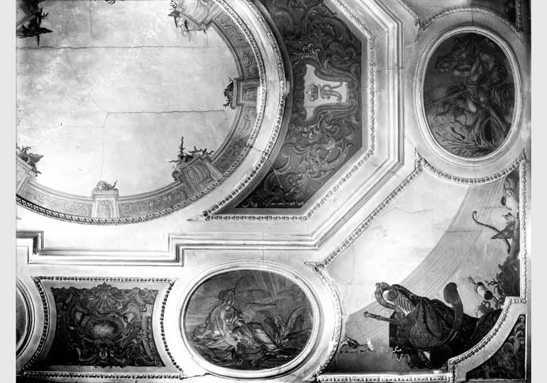 Blick auf die Decke der ehemaligen Naturalienkammer der Kunstkammer im Berliner Stadtschloss