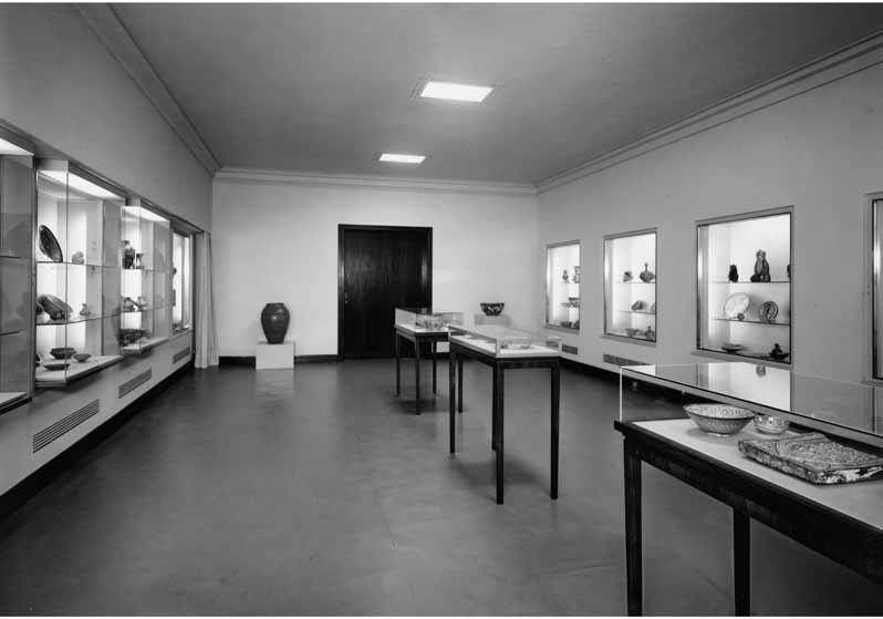 Aufstellung des Museums für Islamische Kunst im Bruno-Paul-Bau in Dahlem