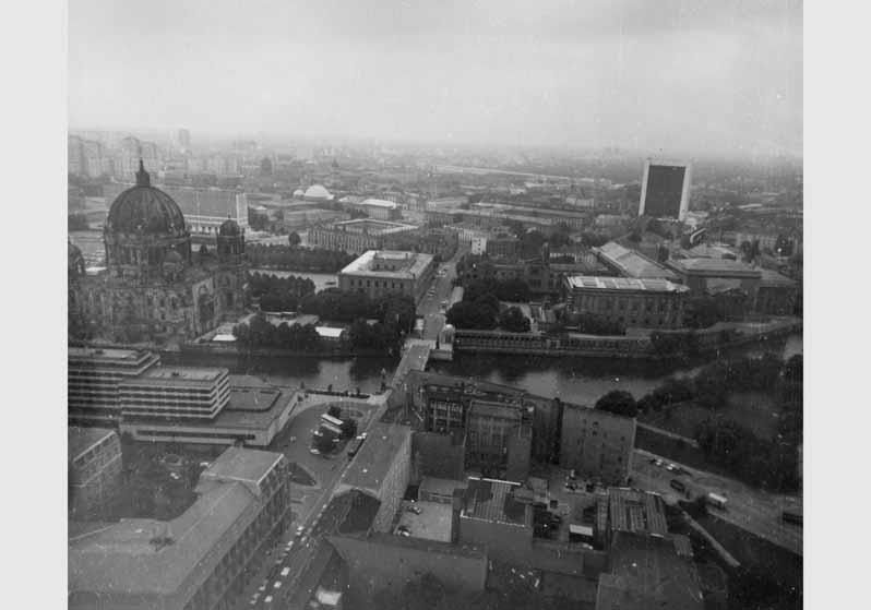Luftbildaufnahme von der Museumsinsel