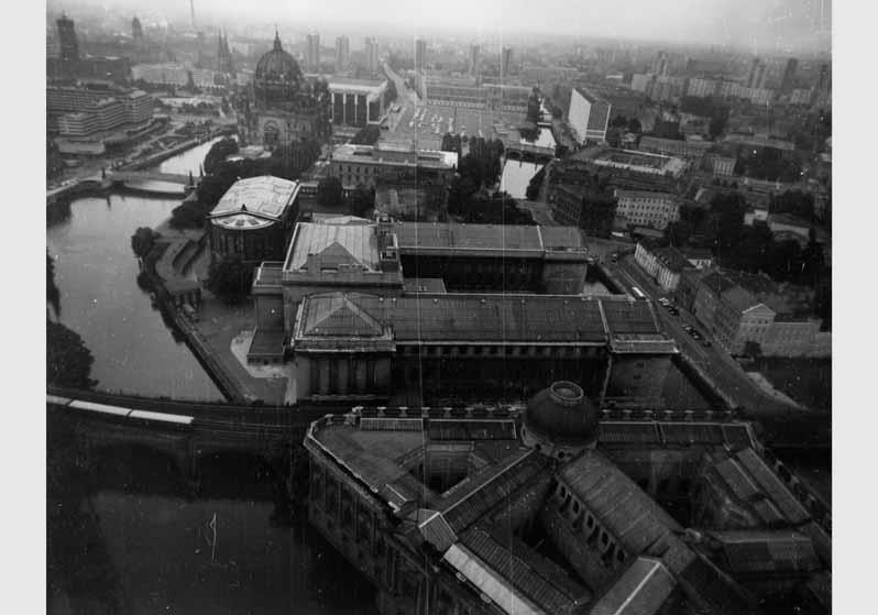Luftbildaufnahme von der Museumsinsel