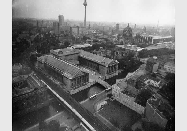 Luftbildaufnahme vom Pergamonmuseum