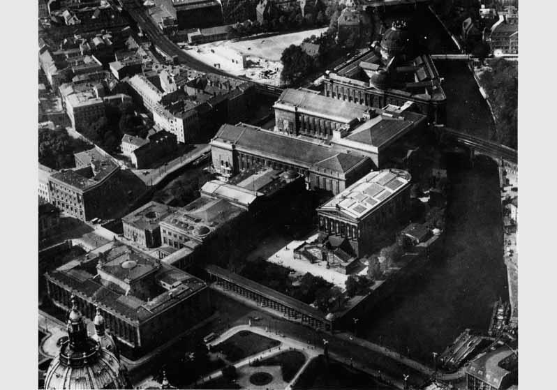 Luftbildaufnahme von der Museumsinsel