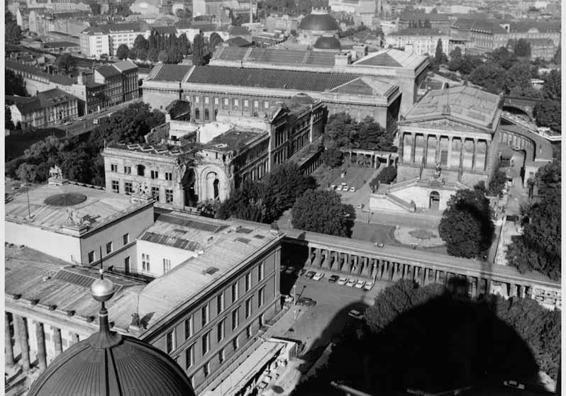 Luftbildaufnahme von der Museumsinsel
