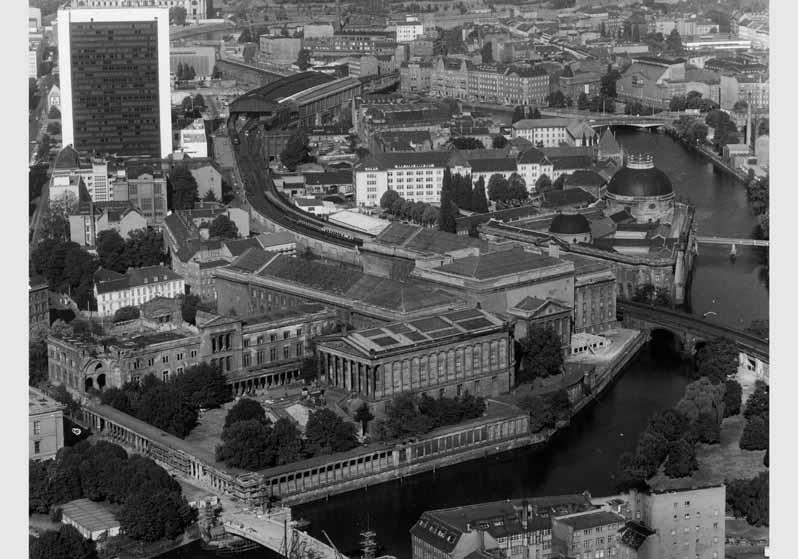 Luftbildaufnahme von der Museumsinsel