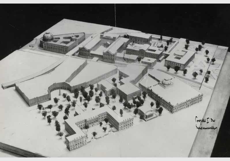 Architekturmodell der Museumsinsel sowie des Hegelplatzes, der Humboldt Universität zu Berlin, der Neuen Wache und des Zeughauses