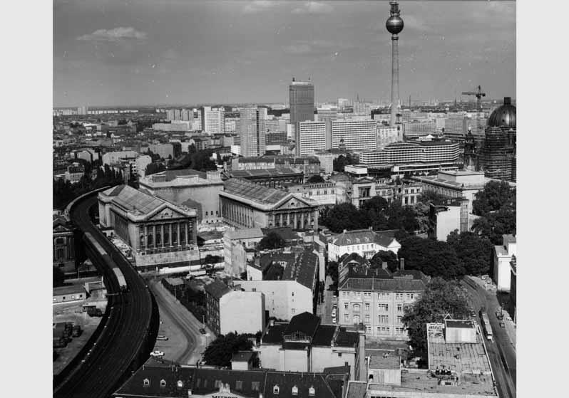 Luftbildaufnahme von der Museumsinsel