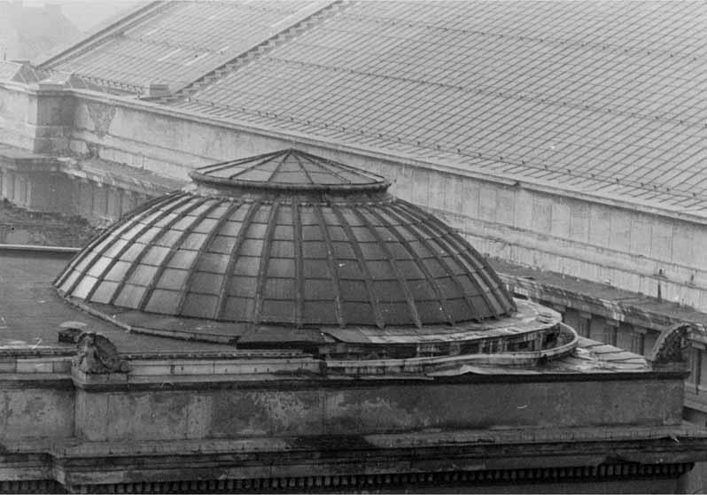 Blick auf das Dach des Neuen Museums