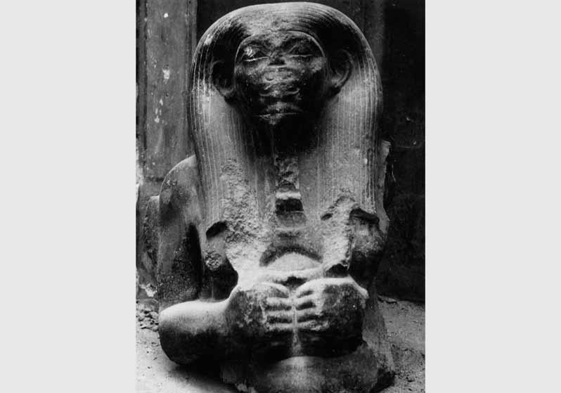 Blick auf eine Sphinx im Neuen Museum
