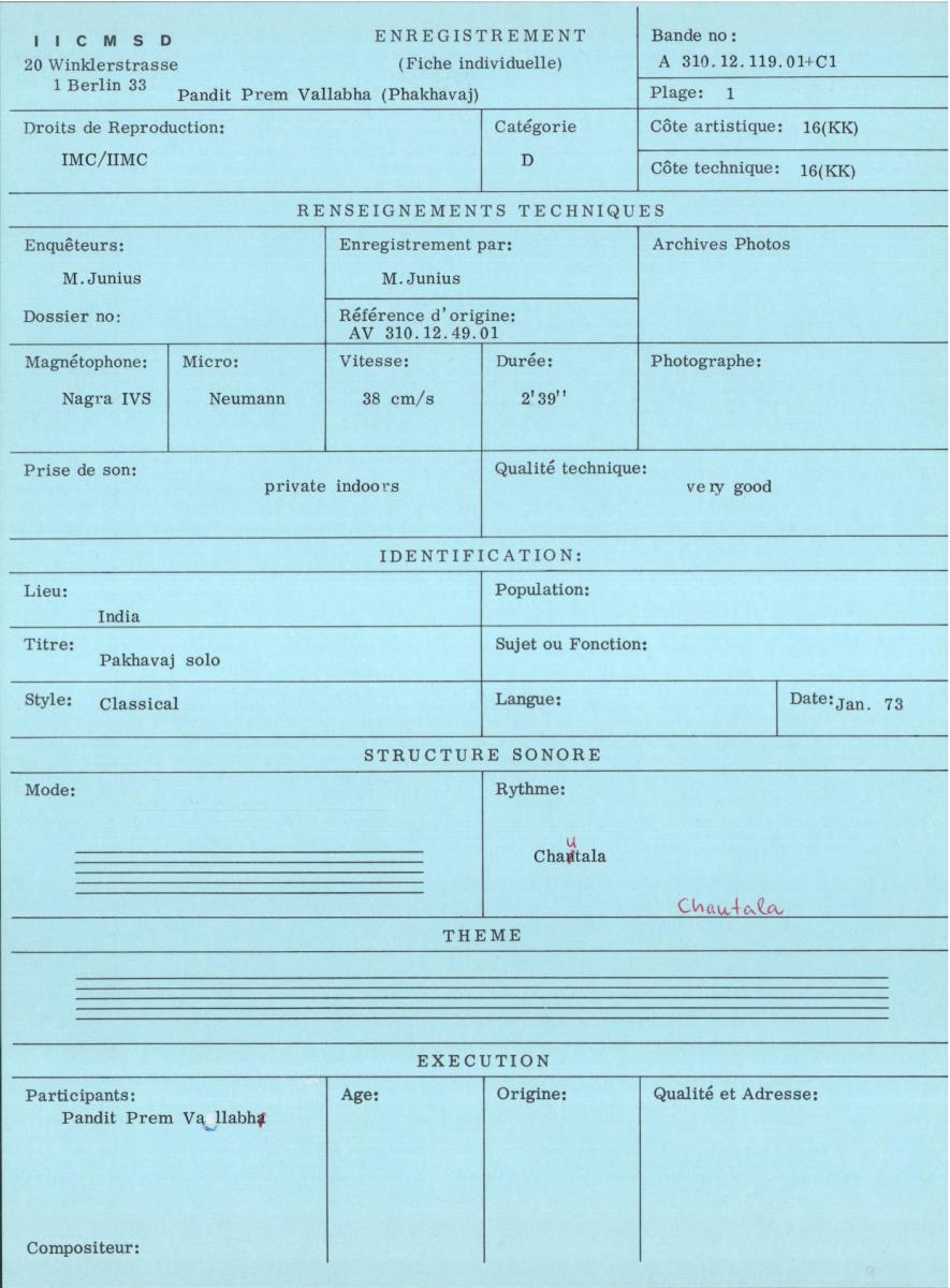 India / Pakhavaj Solo