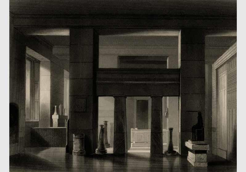 Blick in den Gräbersaal im Neuen Museum