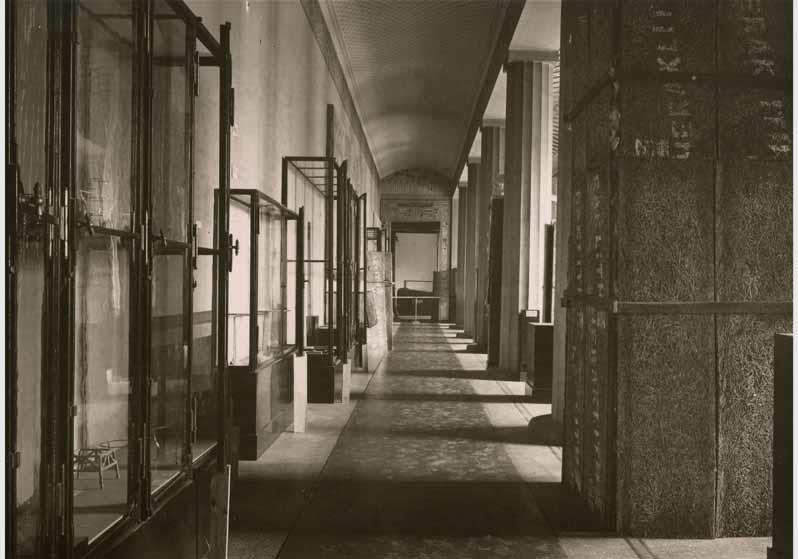 Schutzmaßnahmen im Historischen Saal im Neuen Museum