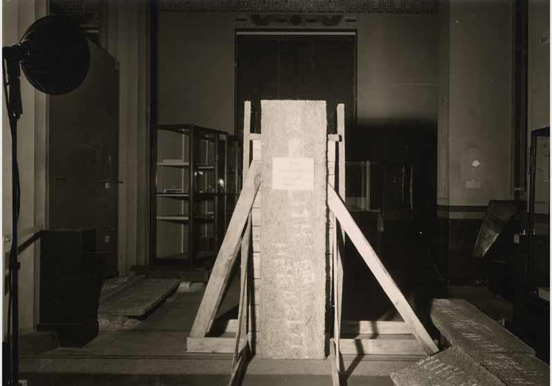 Schutzmaßnahmen im Historischen Saal im Neuen Museum