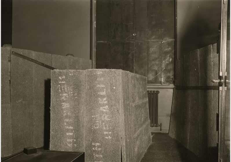 Schutzmaßnahmen im Historischen Saal im Neuen Museum