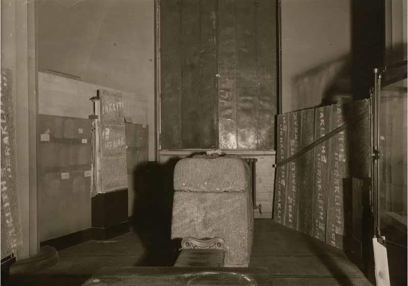 Schutzmaßnahmen im Historischen Saal im Neuen Museum