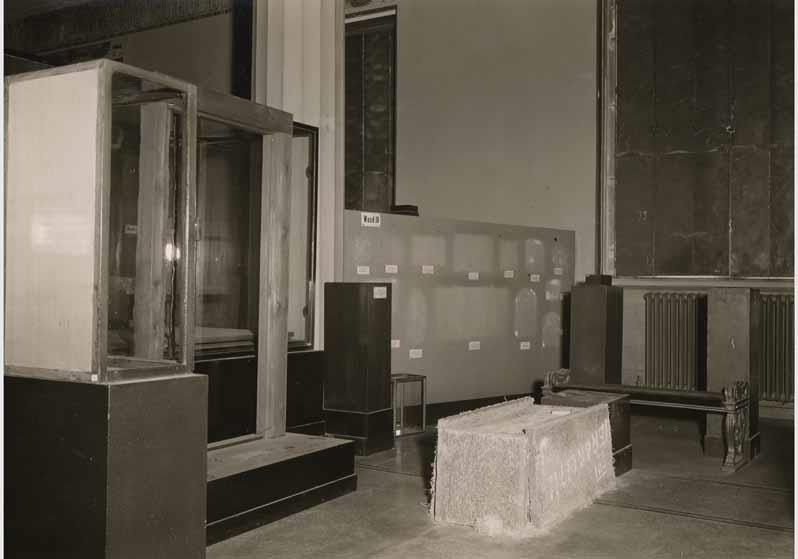 Schutzmaßnahmen im Historischen Saal im Neuen Museum