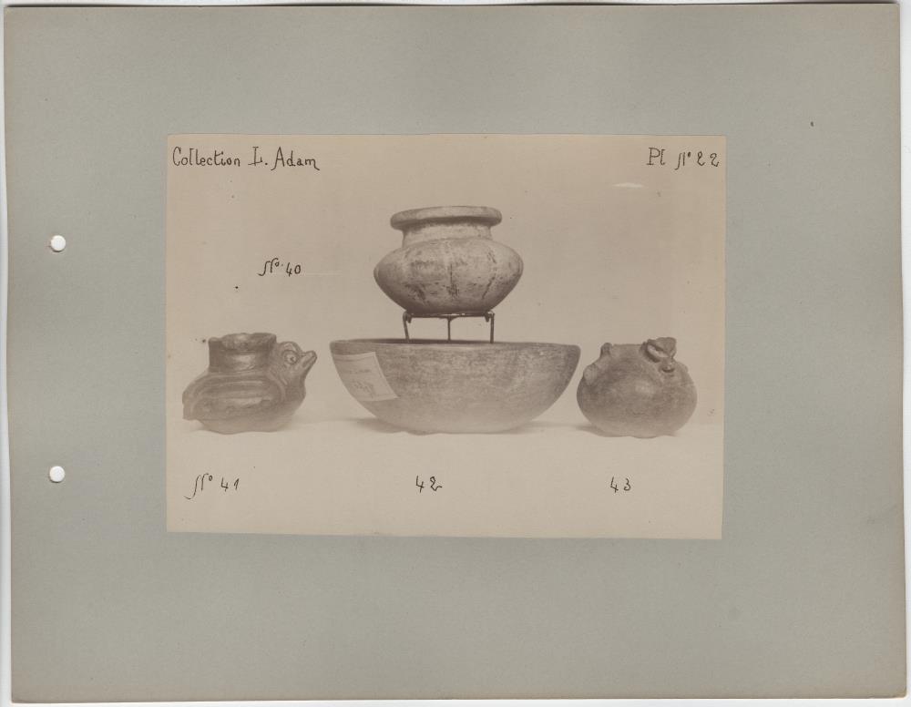 "Altertümer aus San Salvador. Collection L. Adam."