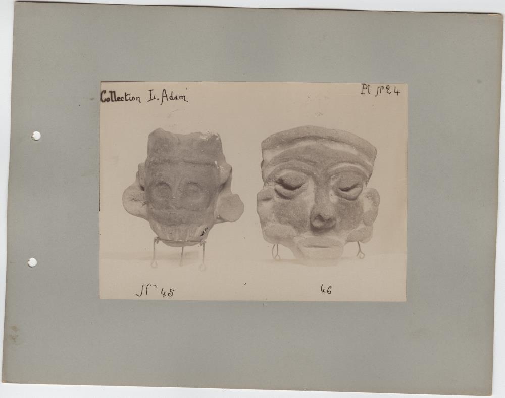 "Altertümer aus San Salvador. Collection L. Adam."