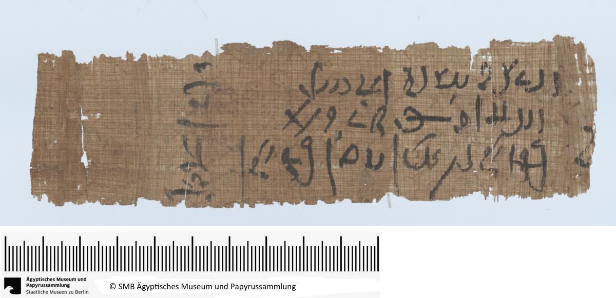 Demotischer Papyrus, Querformatbrief bezüglich finanzieller Angelegenheiten der Priester