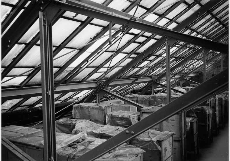 Blick in den Dachstuhl des Pergamonmuseums