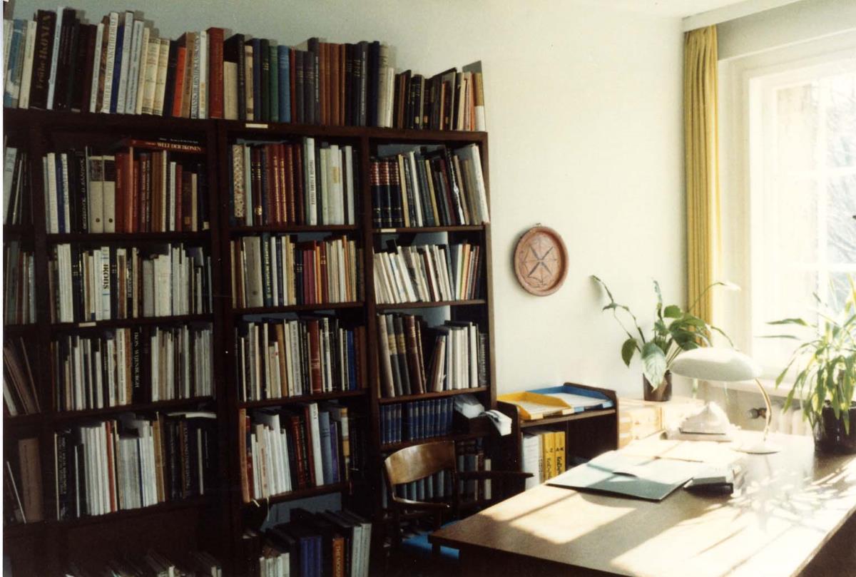 Blick in ein Büro der Skulpturensammlung und der Frühchristlich-Byzantinischen Sammlung im Museum Dahlem
