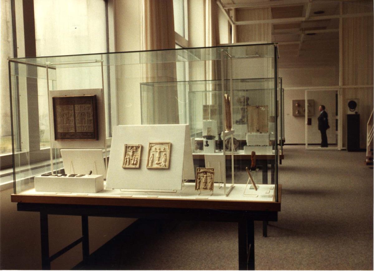 Blick in die Ausstellung der Skulpturensammlung und der Frühchristlich-Byzantinischen Sammlung im Museum Dahlem