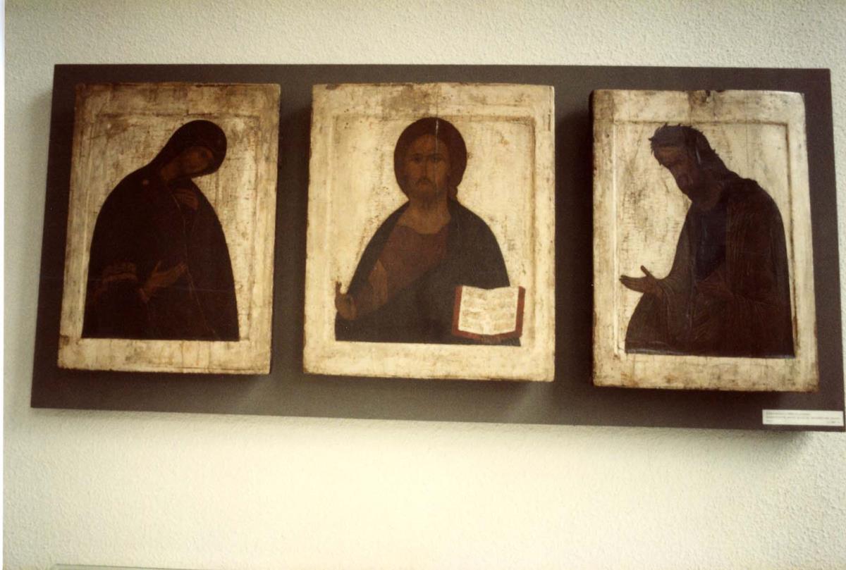 Blick in die Ausstellung der Skulpturensammlung und der Frühchristlich-Byzantinischen Sammlung im Museum Dahlem