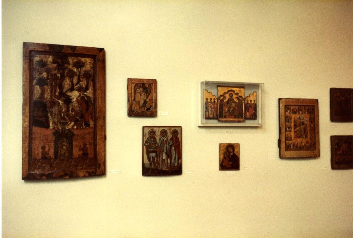 Blick in die Ausstellung der Skulpturensammlung und der Frühchristlich-Byzantinischen Sammlung im Museum Dahlem